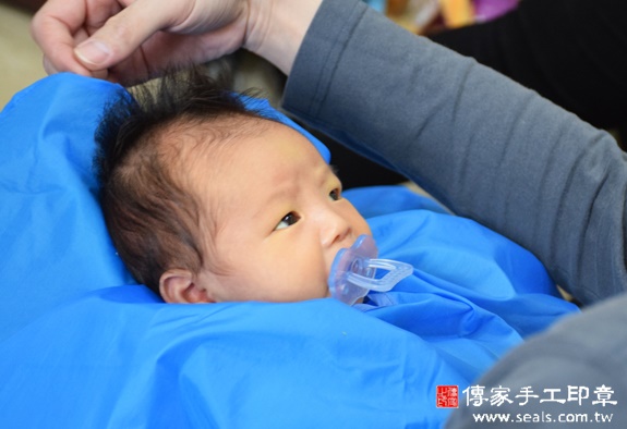 陳寶寶(台中西屯區到府嬰兒寶寶滿月剃頭理髮、免費到府嬰兒剃胎毛儀式吉祥話)。到府剃頭剃胎毛主持、專業拍照、DVD光碟、證書。★購買「臍帶章、肚臍章、胎毛筆刷印章」贈送：剃頭、收涎、抓周，三選一。2015.11.26 照片14